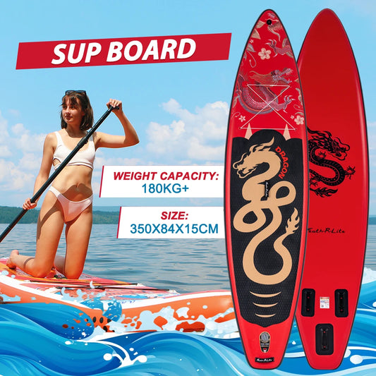 Feath-R-lite 11'6" Dragon Inflatable SUP Board Set