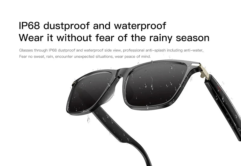 Waterproof Smart Glasses with Calling & Music