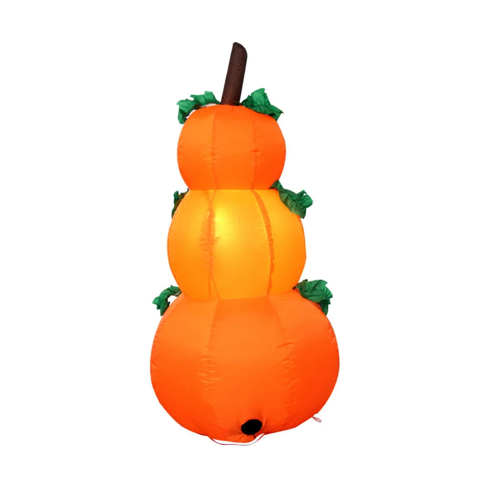 1.2M Halloween Inflatable Pumpkin with Rotating LED Lights