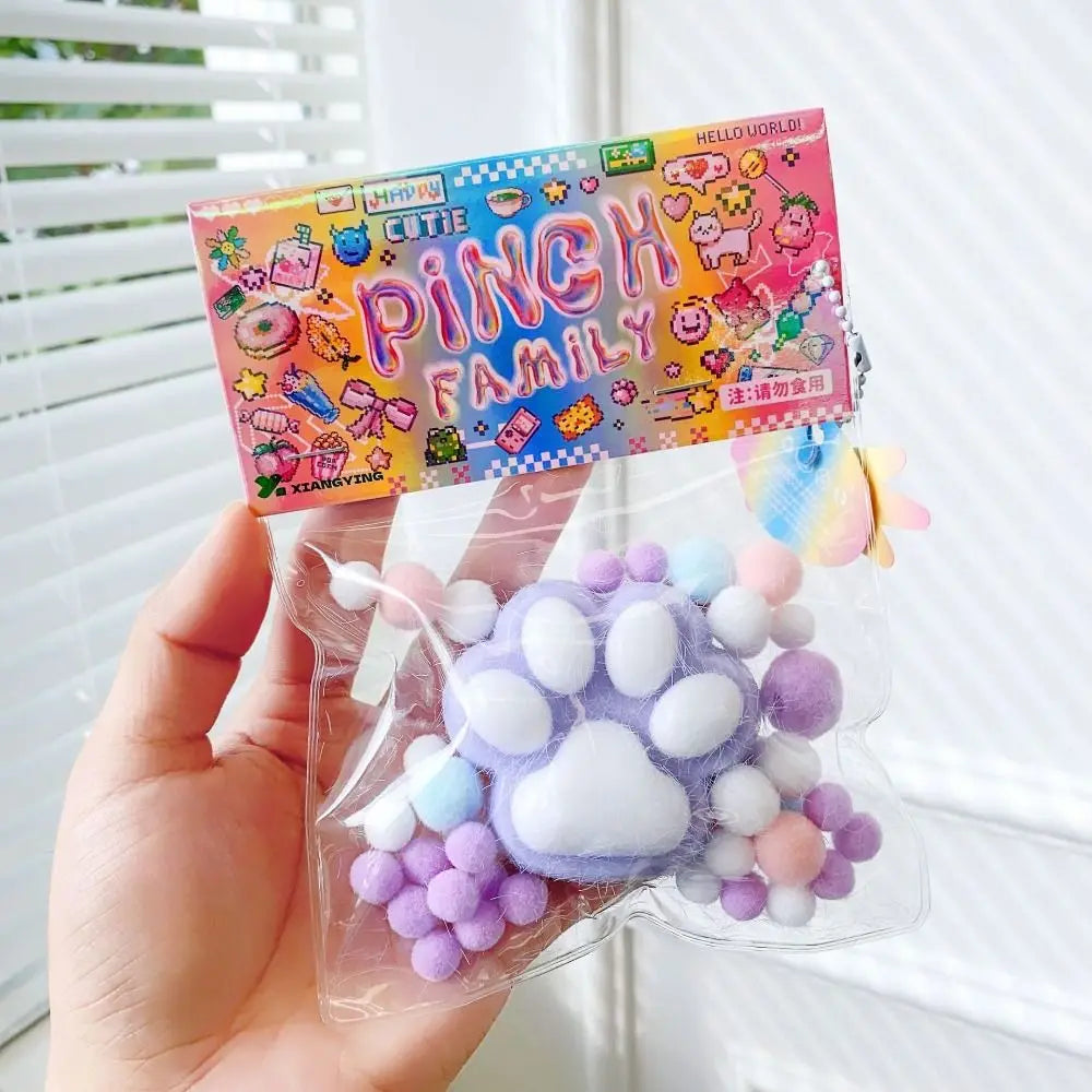 Mini Cat Paw Squeeze Toy for Stress Relief