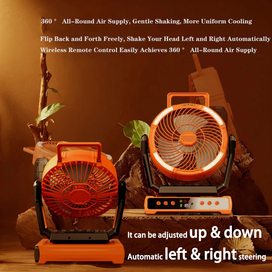 3-in-1 Portable Mini Cooling Fan with Light
