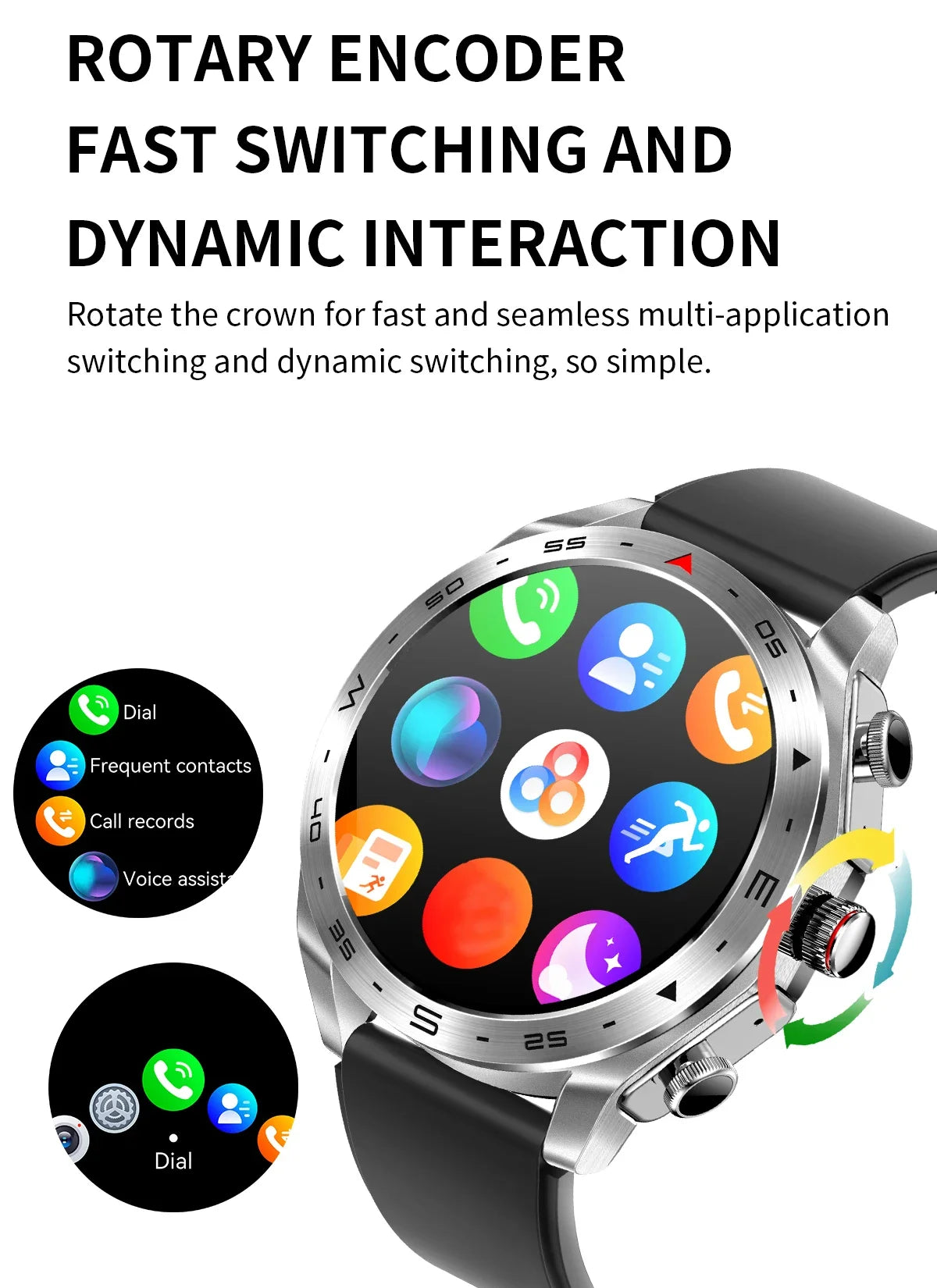Smartwatch with Built-in TWS Earbuds