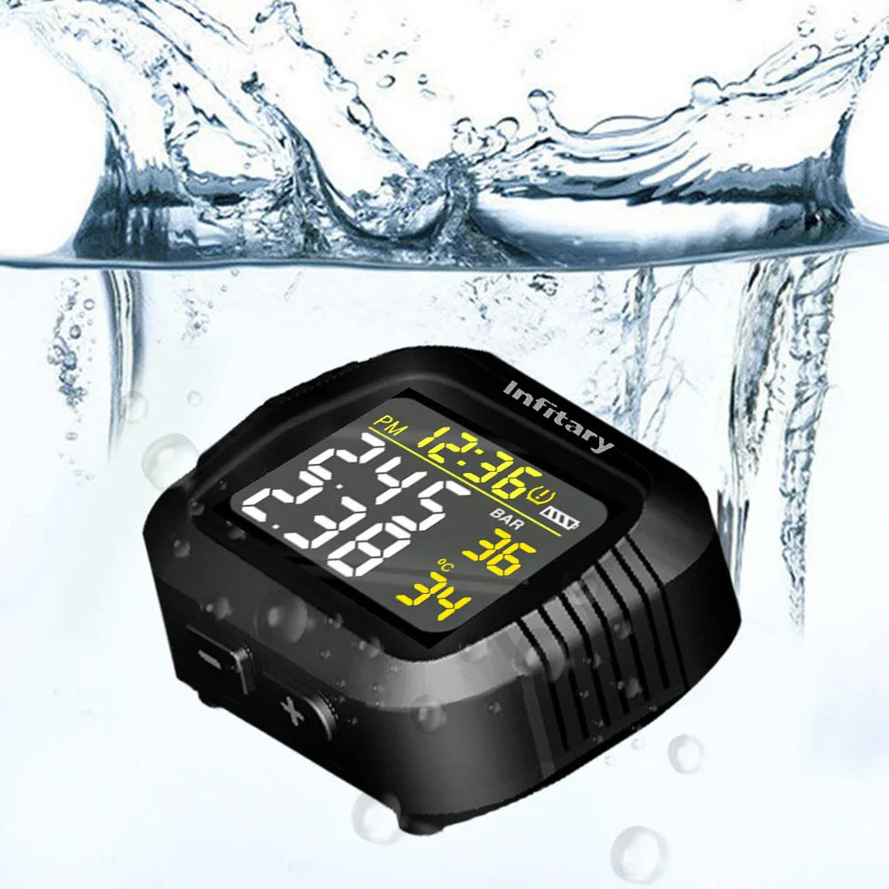 Infitary Wireless Motorcycle TPMS LCD Display