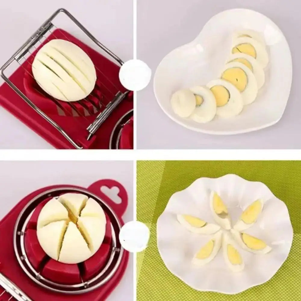 Multifunctional Egg Slicer – Stainless Steel 2-in-1 Egg Cutter Tool
