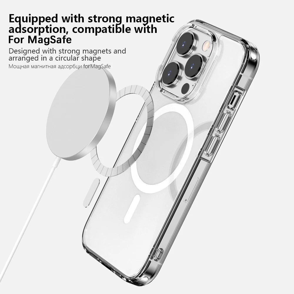 Clear Magnetic MagSafe Case for iPhone