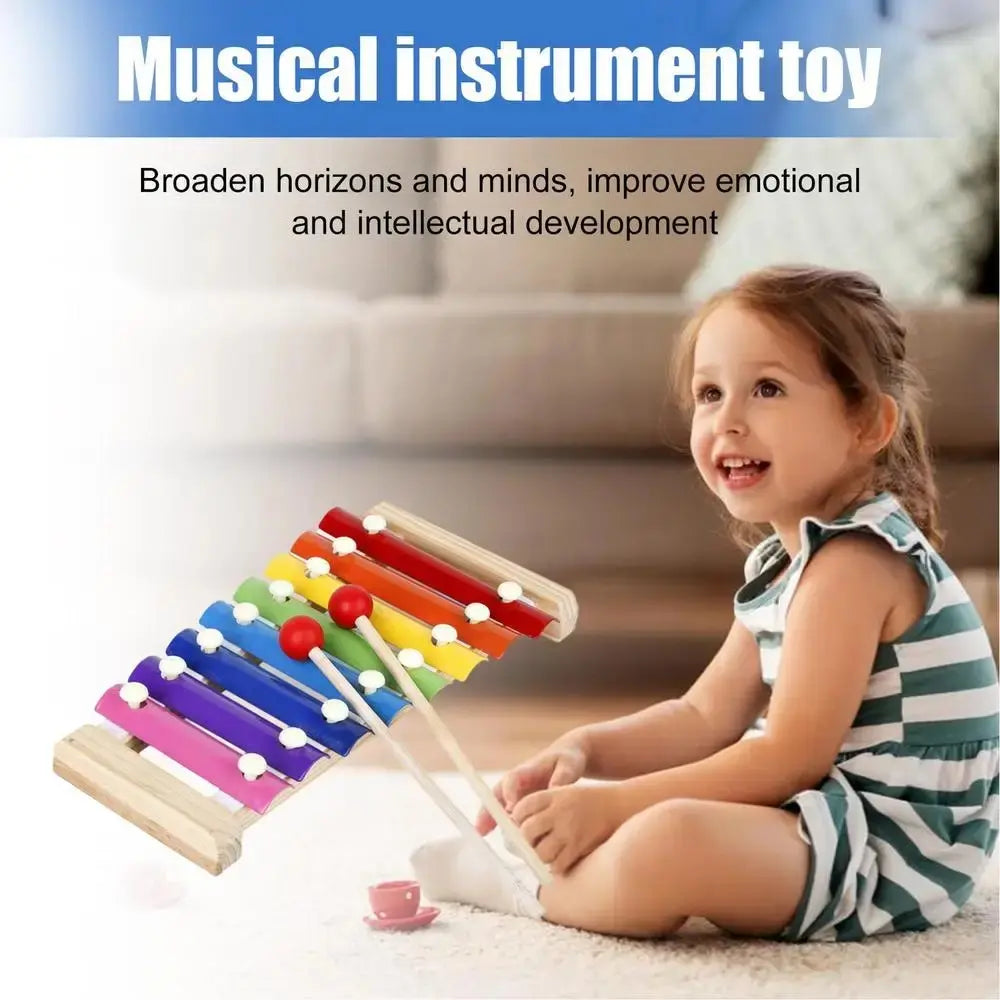Montessori Wooden Xylophone – 8-Tone Musical Fun for Kids!