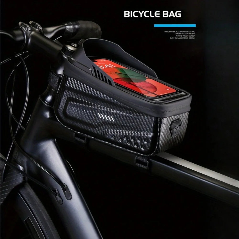 Waterproof Bicycle Top Tube Frame Bag – Hard Shell