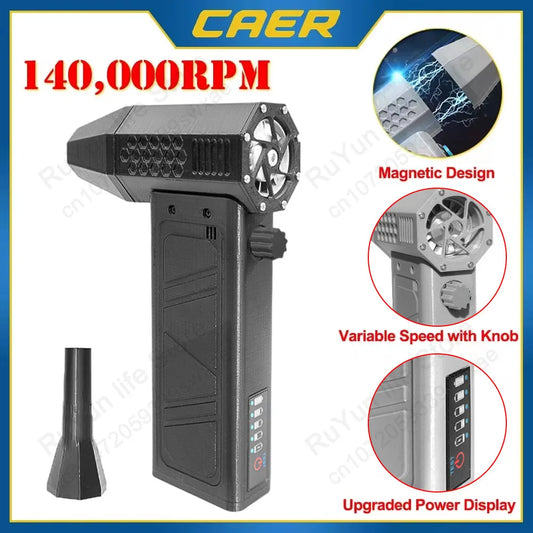 Blast away dust with this 140,000RPM turbo air blower!