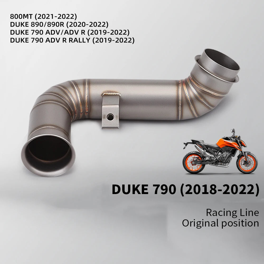 Slip-On Exhaust Pipe for 800NK KTM 790 890