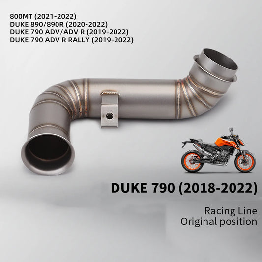 Slip-On Exhaust Pipe for 800NK KTM 790 890