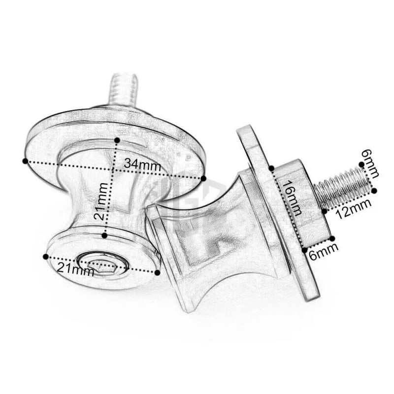KTM M10 Swingarm Spools Slider Stand Set