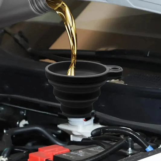 Foldable Silicone Car Engine Oil Funnel