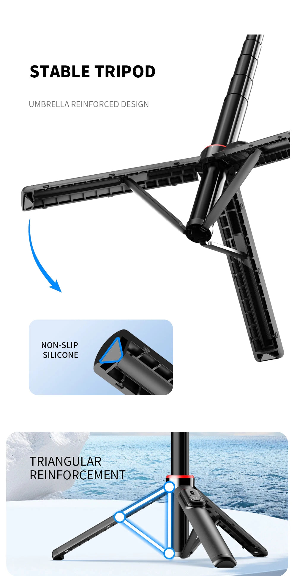 C20 Magnetic Selfie Stick Tripod – Snap, Shoot, Share Anywhere!