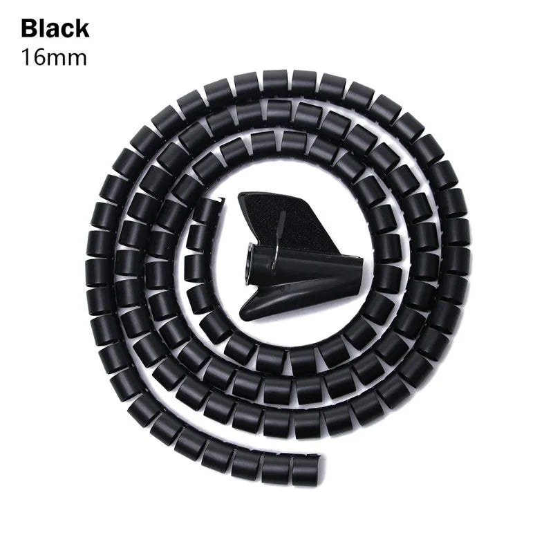 2M Spiral Cable Wire Protector Organizer Tube
