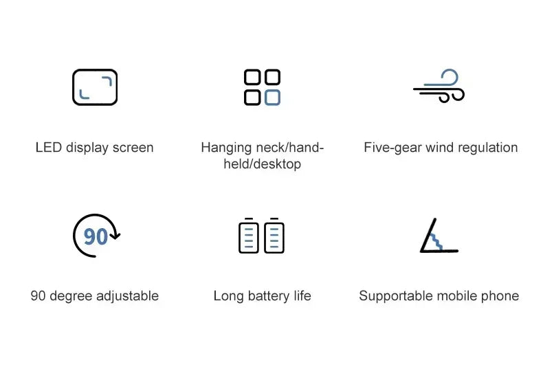 Portable Neck Air Conditioner Mini USB Fan