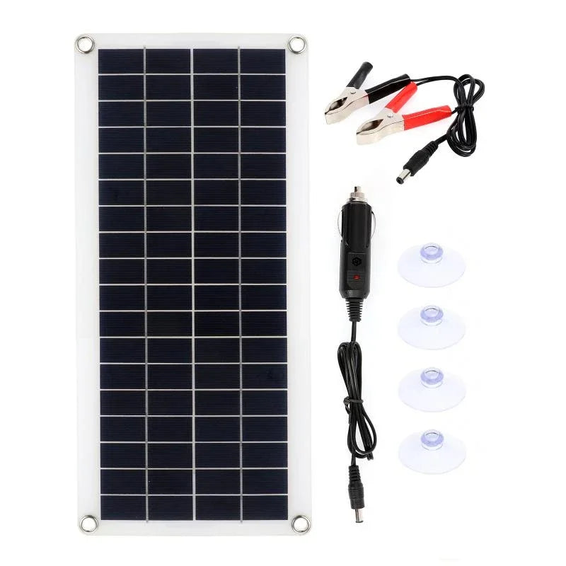 12V Solar Panel Kit with 10A-100A Controller for Outdoor Use