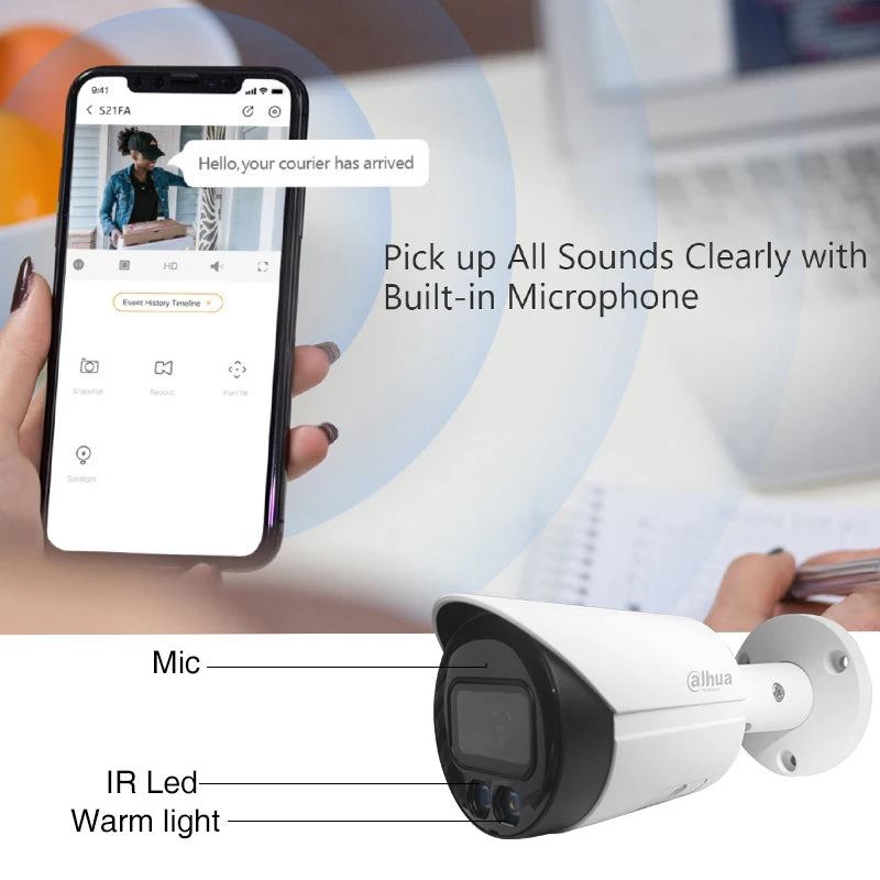 Dahua 4MP Smart Dual Light IP Camera – Outdoor Mini Bullet CCTV