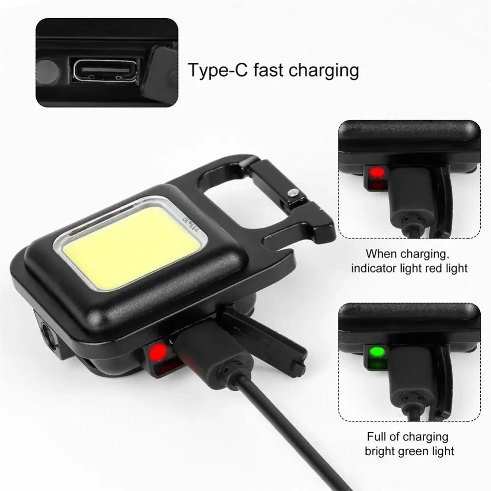 COB LED Mini Keychain Flashlight - Clickilix