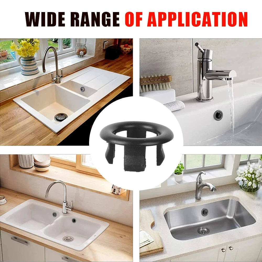 4Pcs Overflow Drain Cover for Sink & Bathtub