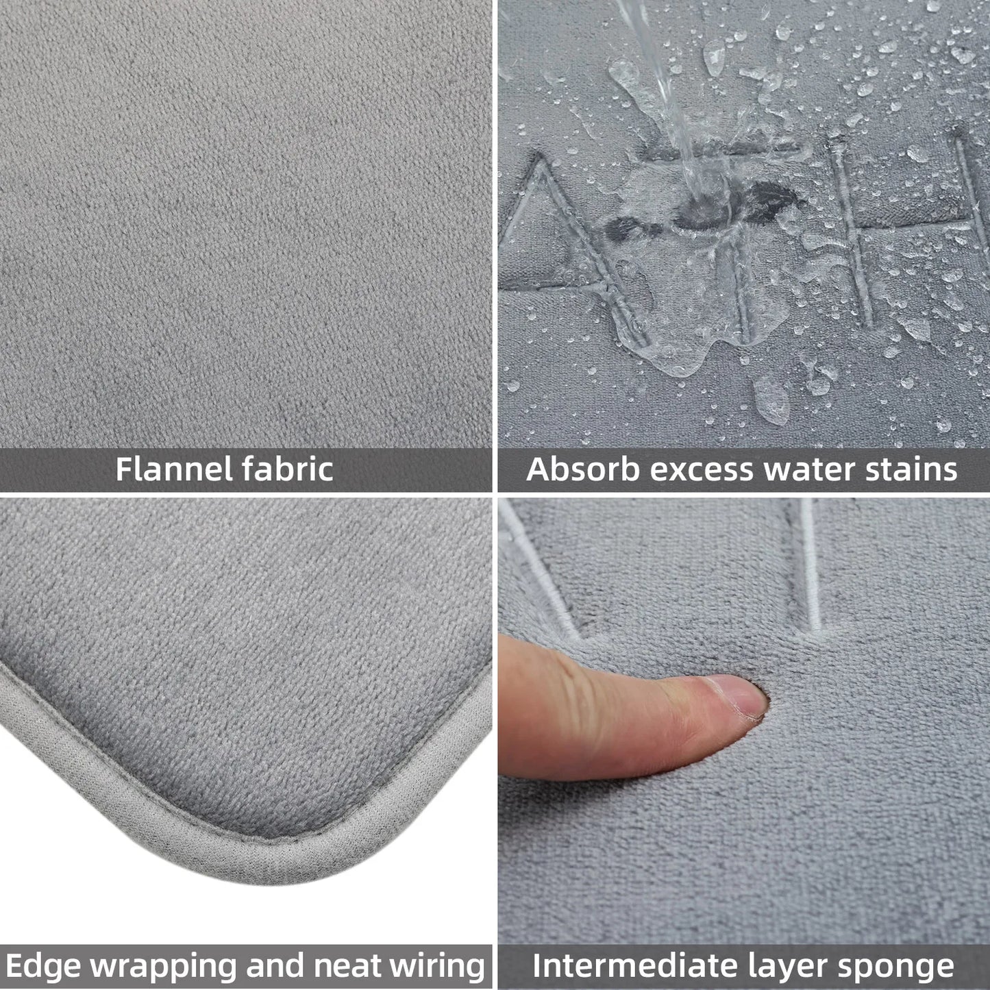 Anti-Slip Cobblestone Bathroom Mat – Soft, Safe & Water-Absorbent!