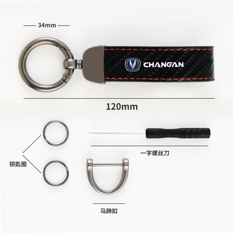 Double-Sided Embroidered Keychain for CFMOTO Motorcycles