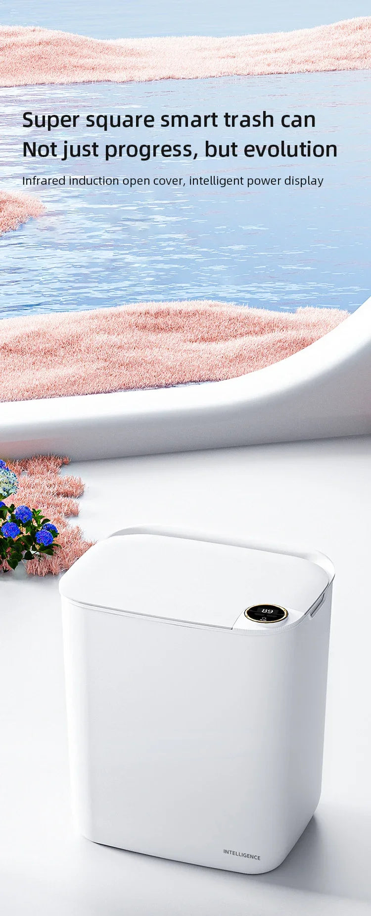 20L Smart Sensor Trash Can with Display