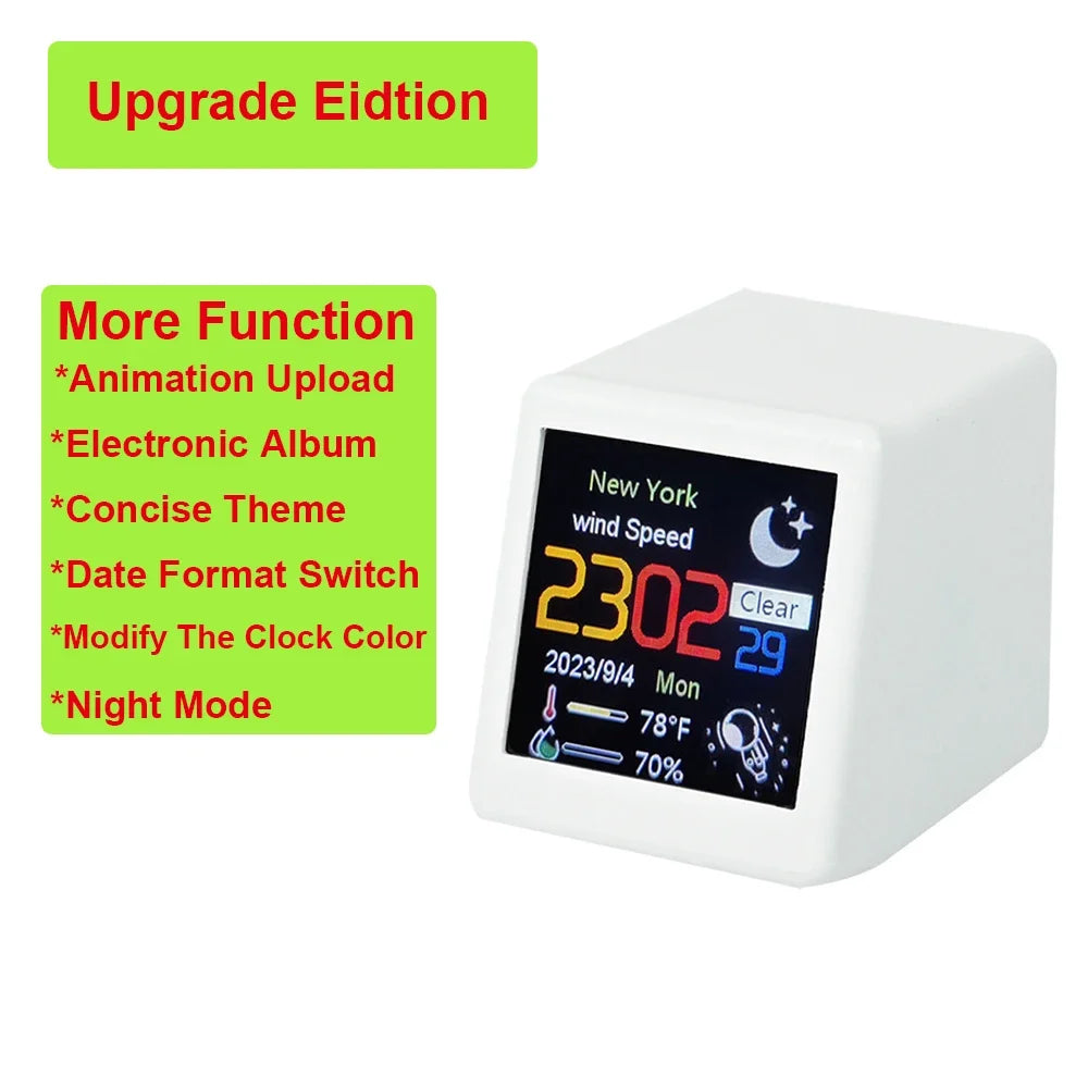 Smart WiFi Weather Clock with Bitcoin Monitor