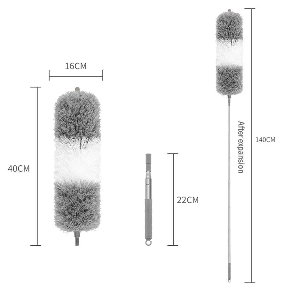 Extendable Microfiber Duster – Telescopic & Bendable Cleaning Brush