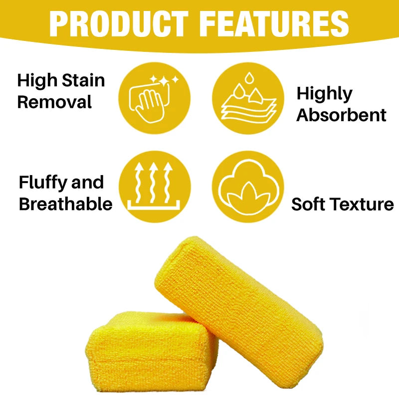 Premium Microfiber Applicator Pads for Car Wash & Wax