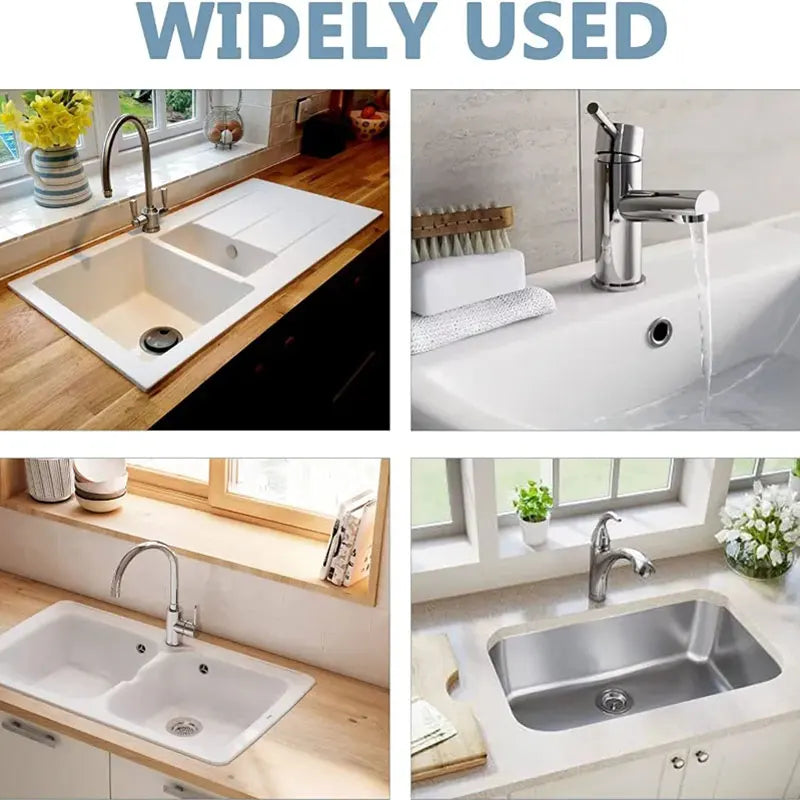 4Pcs Overflow Drain Cover for Sink & Bathtub