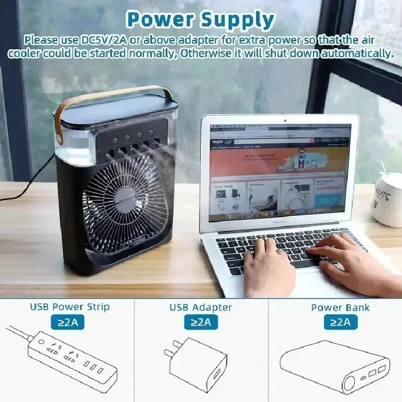 New 3 In 1 Fan AIr Conditioner Household Small Air Cooler - Clickilix