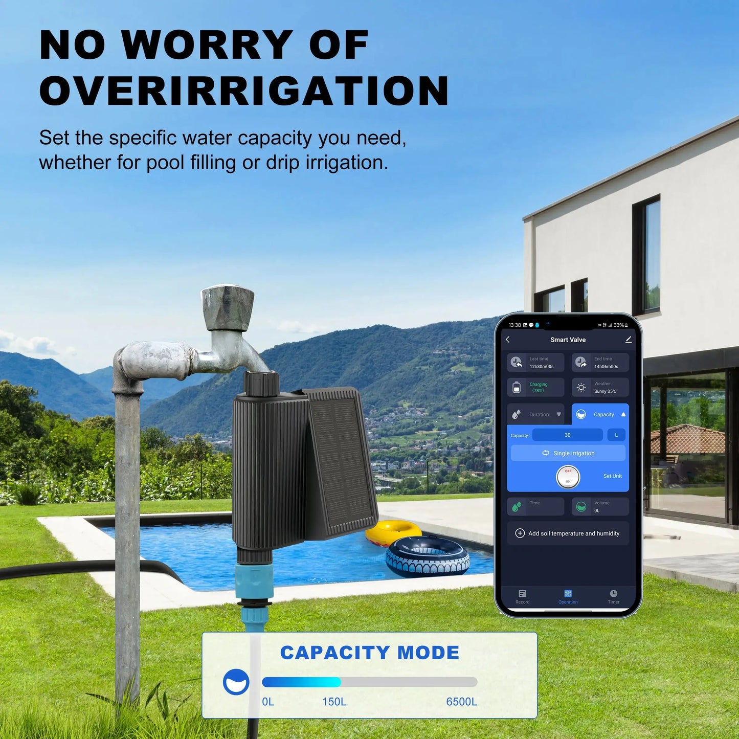 Solar WiFi Smart Water Timer Automatic Irrigation