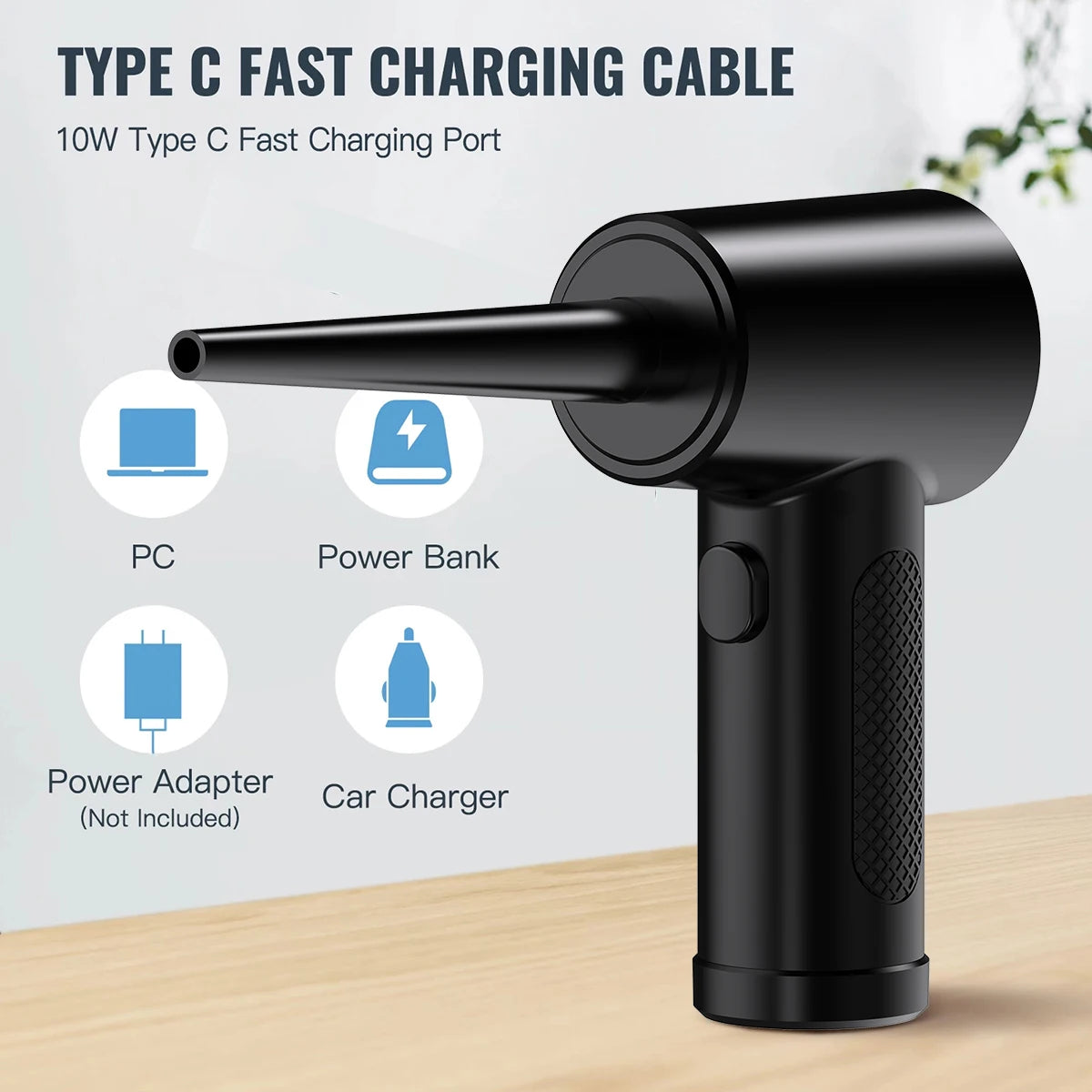Clean your PC effortlessly with this portable air duster!