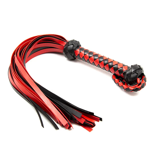 Faux Leather Horse Riding Whip for Training & Play