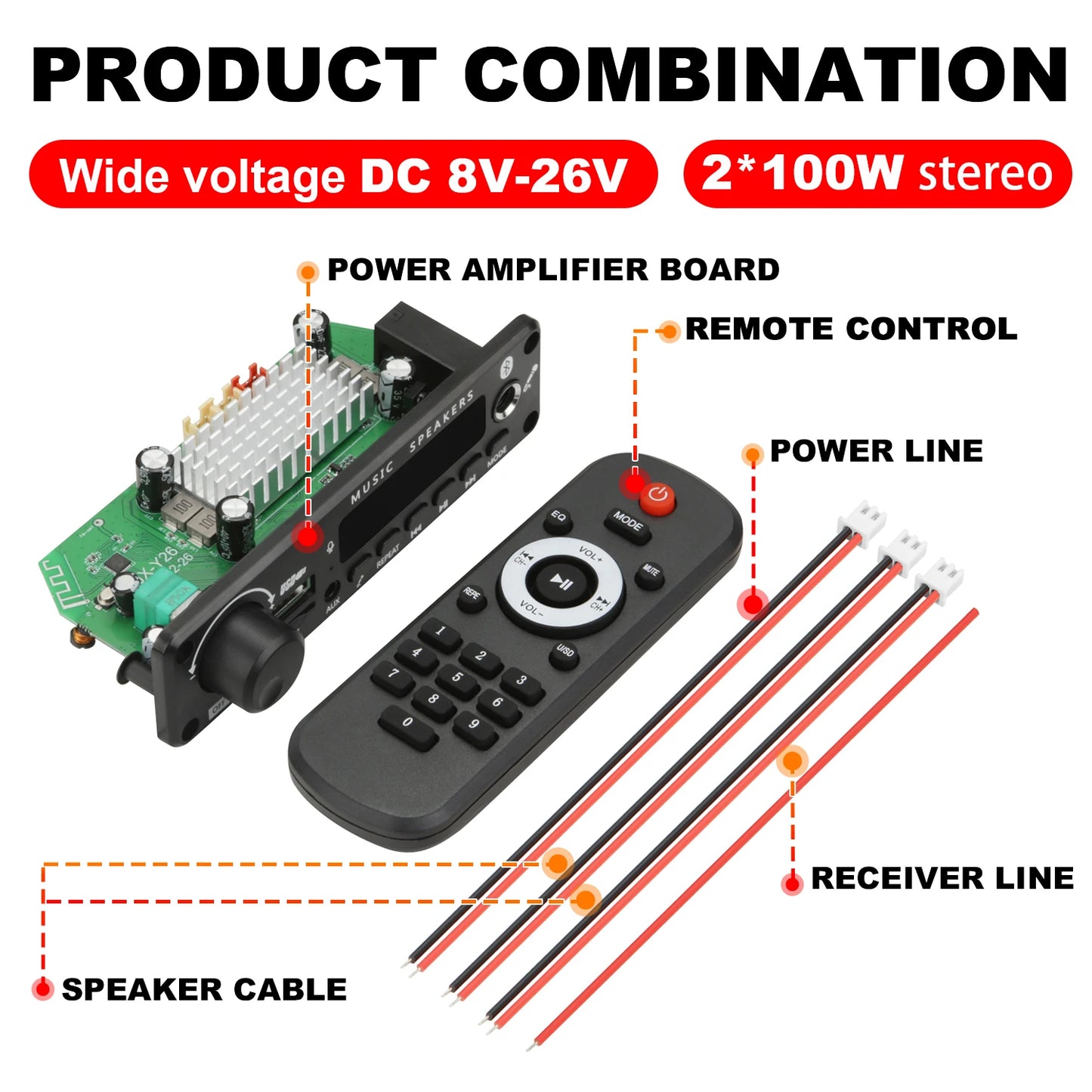 Boost your sound system with wireless amplifier power!