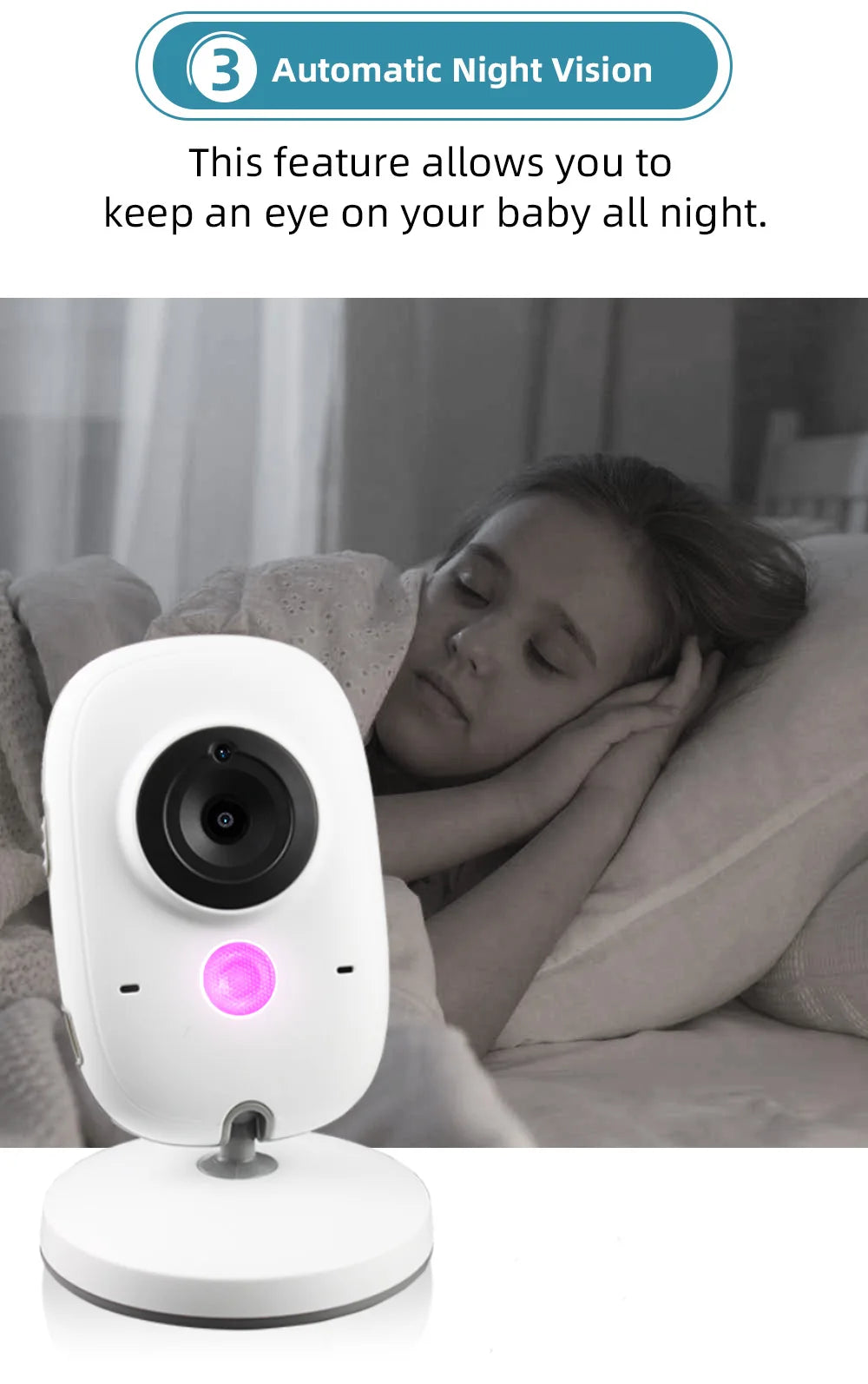 TakTark 3.2" Wireless Video Baby Monitor