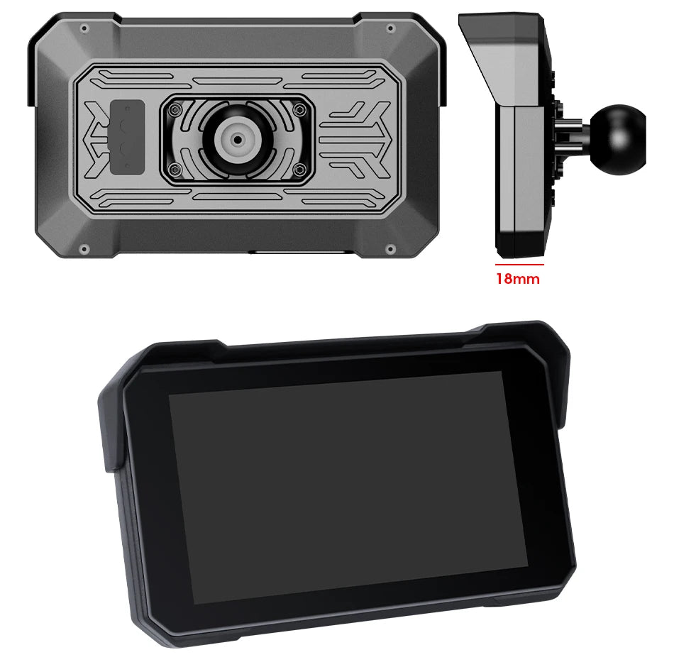 5" Motorcycle GPS CarPlay Android Auto Screen