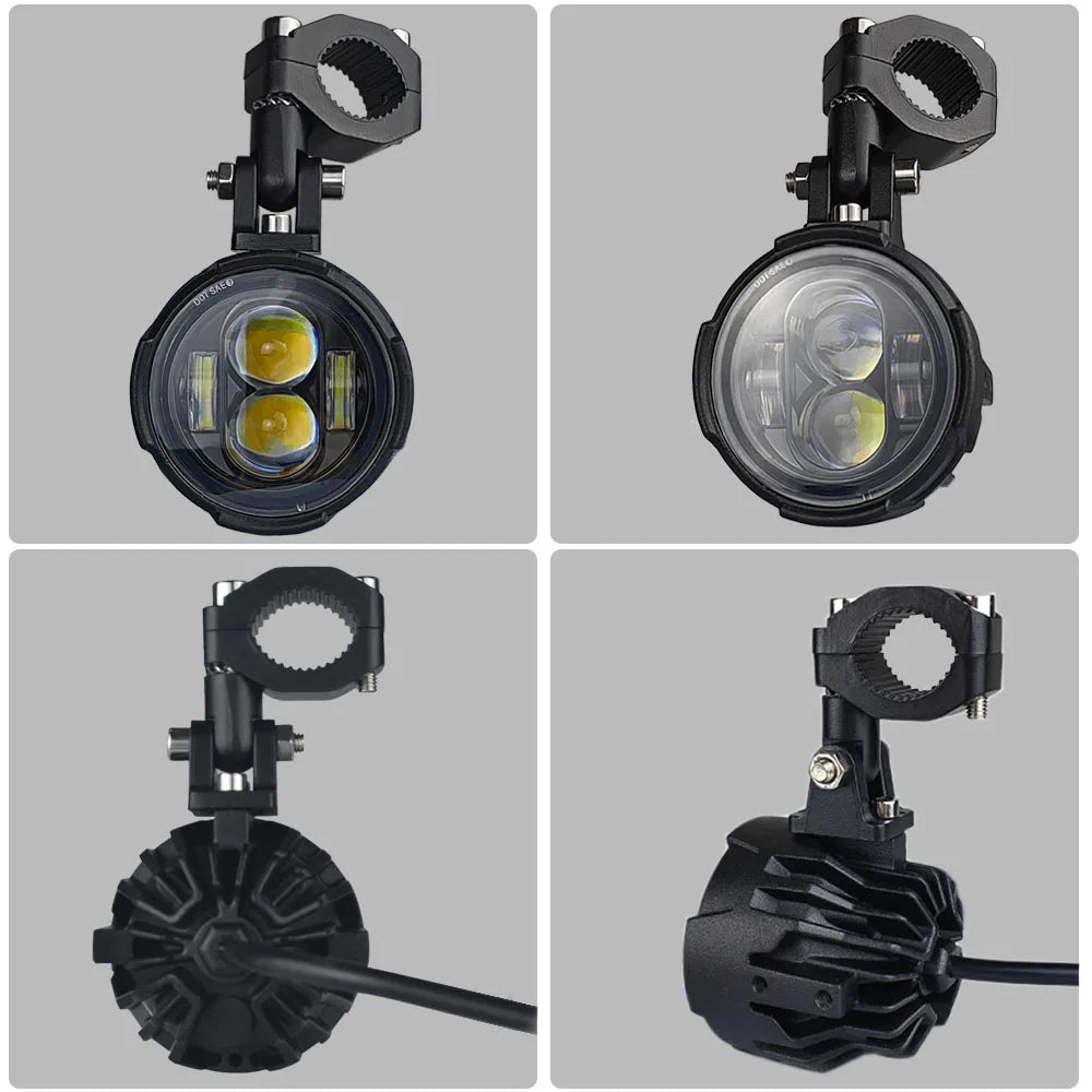 100W LED Motorcycle Fog Driving Lights Pair