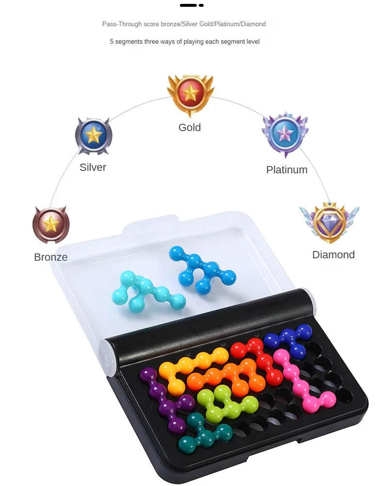 120 Challenges IQ 3D Puzzle Board Game – Classic Pyramid Brain Teaser 🧠🔺