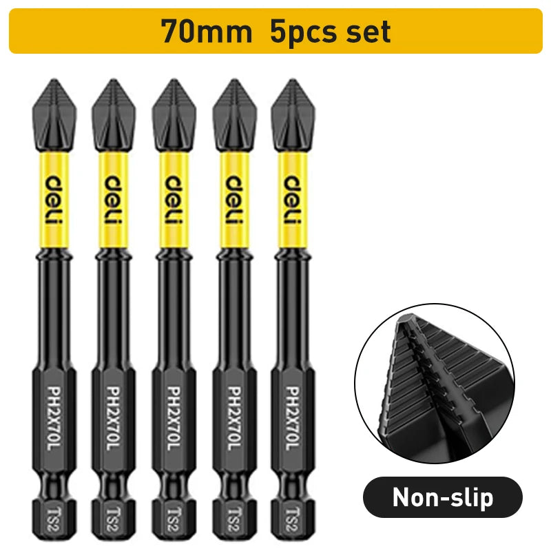 Anti-Slip Magnetic Screwdriver Bits Set – Precision Meets Power!