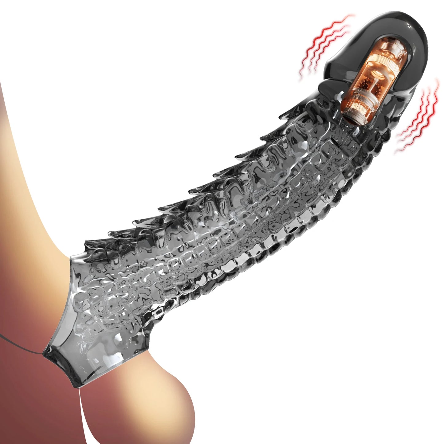 Reusable Silicone Penis Enlargement Sleeve & Cock Rings