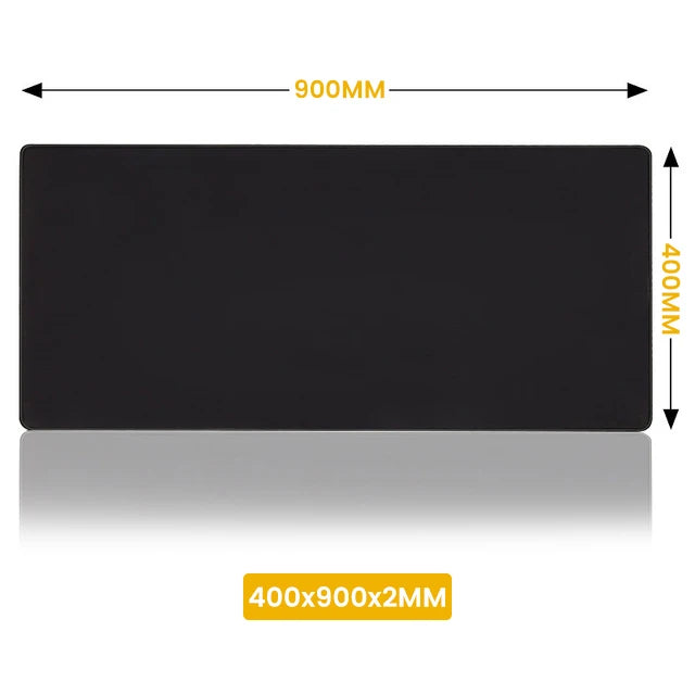 XXL Black Mouse Pad – Large Gaming Desk Mat
