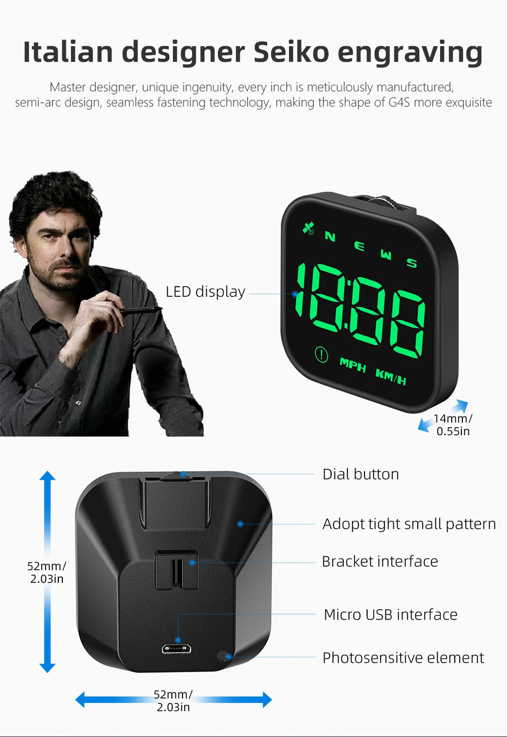 G4S HUD Smart GPS Speedometer – All-in-One Display