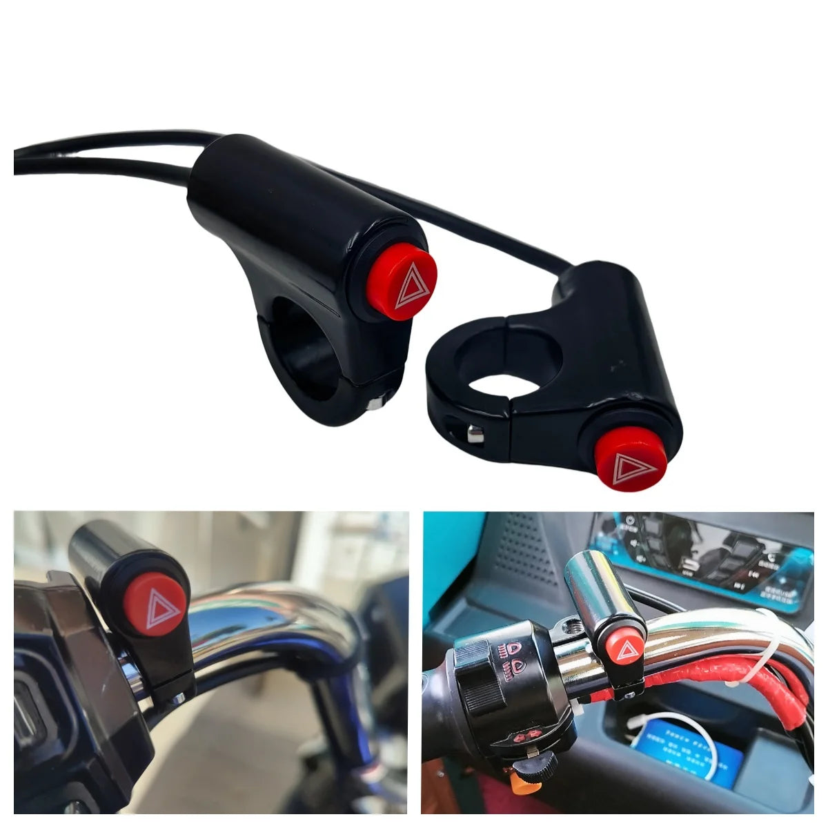 Aluminum Motorcycle Emergency Flash Signal Switch