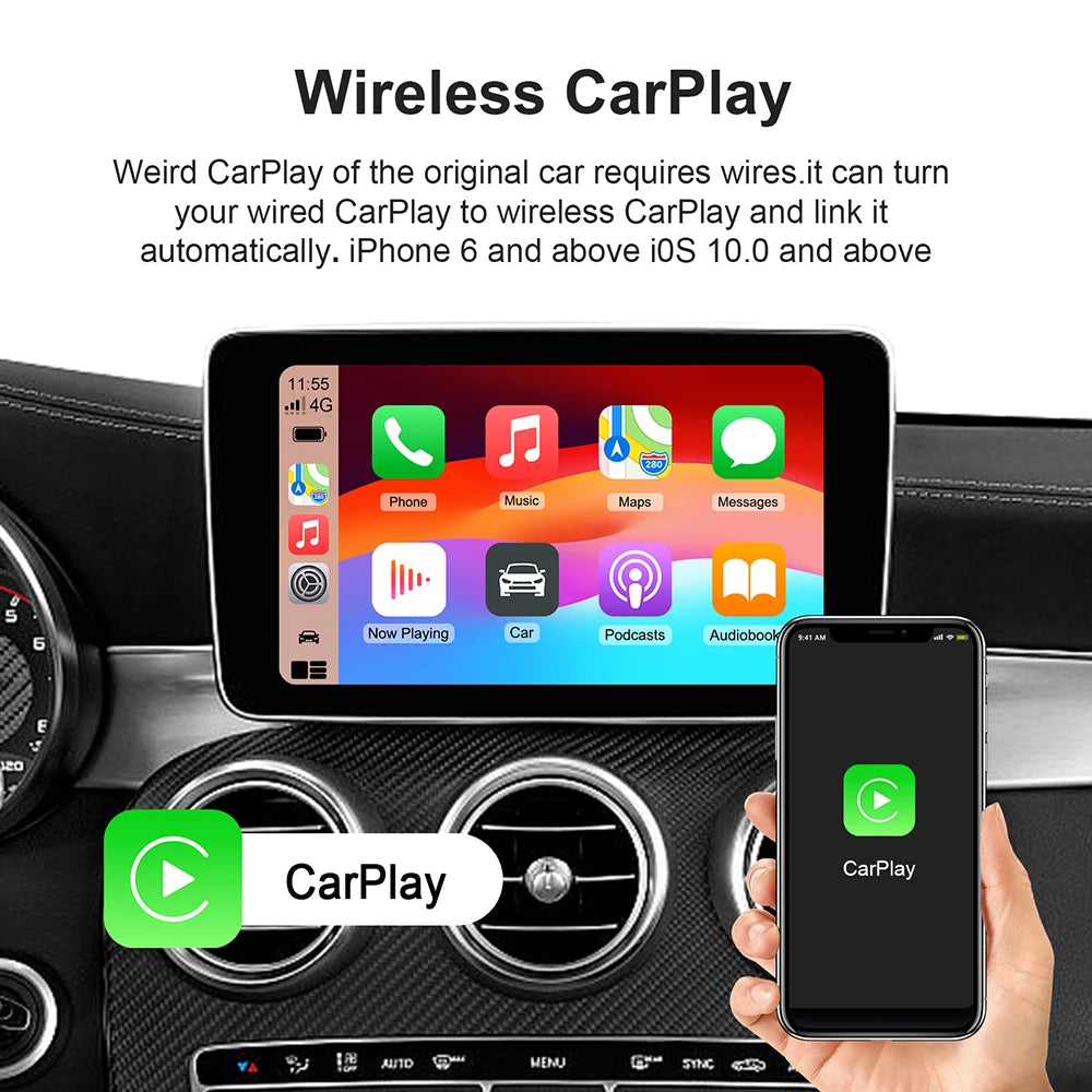Smart CarPlay AI Box – Android 13 TV Power in Your Car!