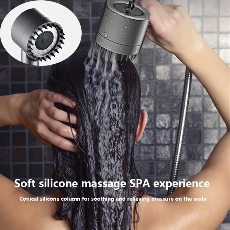 4 Modes Shower High Pressure Massage Shower Head With Filter Element