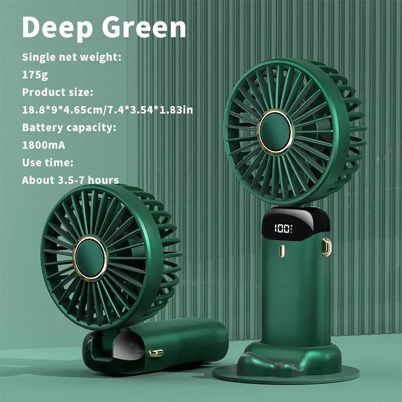 Rechargeable Neck Fan Mini Air Cooler