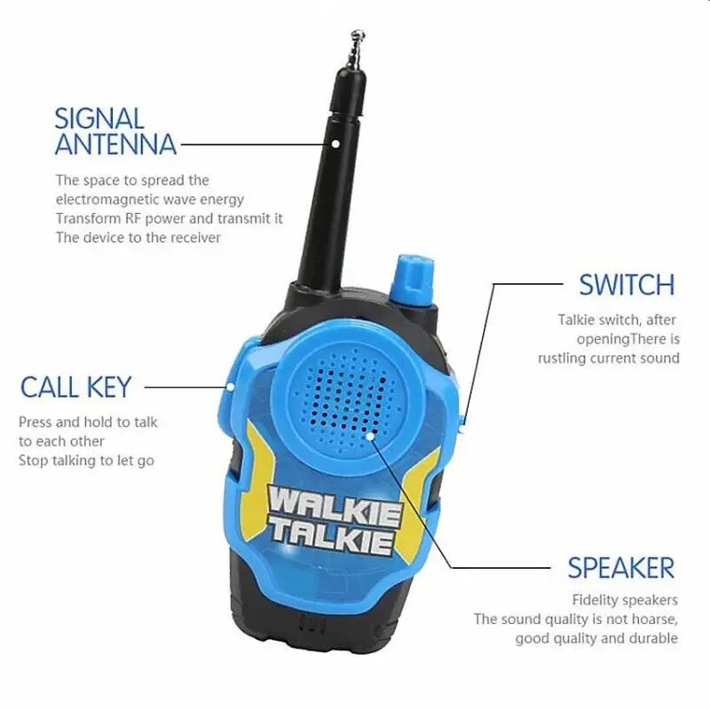 2PCS Mini Wireless Walkie Talkies for Kids