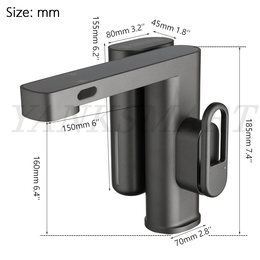 Touchless Bathroom Faucet with Soap Dispenser