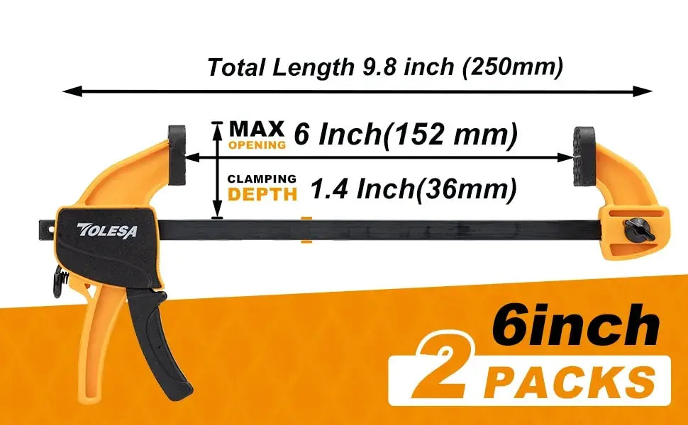 Secure your projects with TOLESA quick-change clamps!